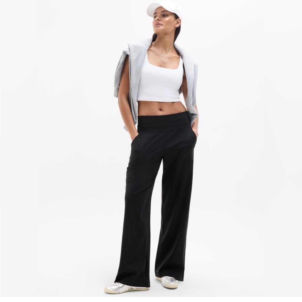 Athleta Black Wide-Leg Pants